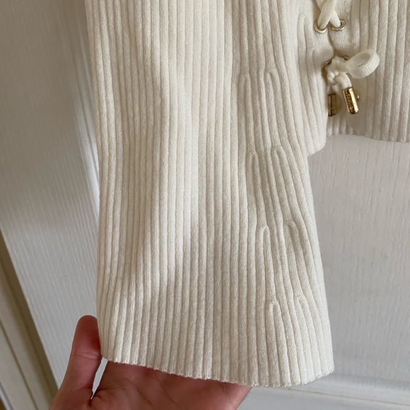 Maje Manuelli ribbed mock neck lace up sweater - Picture 3 of 9